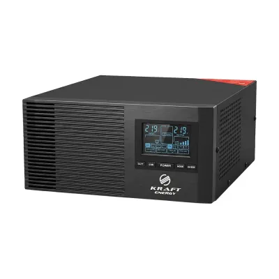 Інвертор Kraft KRF-AVR800VA/640W-12V з правильною синусоїдою під зовнішній акумулятор