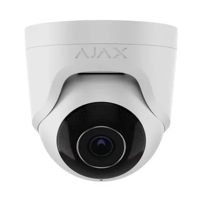 IP-відеокамера 5Mp Ajax TurretCam (5 Mp/2.8 mm) (8EU) ASP White f=2.8mm з мікрофоном