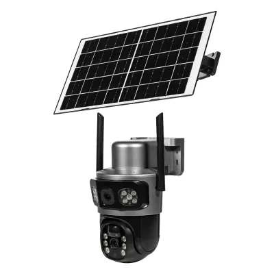 IP PTZ-відеокамера автономна з 4G та сонячною панеллю 3Mp+3Mp Light Vision VLC-9430IG/2C3S (Solar) f=4mm, на акумуляторних батареях