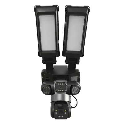IP PTZ-відеокамера автономна з WiFi, прожектором та сонячною панеллю 3Mp+3Mp+3Mp Light Vision VLC-1223WIL/3C (Lamp+Solar) f=4mm, на акумуляторних батареях