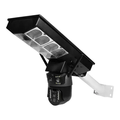 IP PTZ-відеокамера автономна з WiFi, прожектором та сонячною панеллю 3Mp+3Mp+3Mp Light Vision VLC-1030WIA10ZL/2C (Lamp+Solar) f=4mm, на акумуляторних батареях