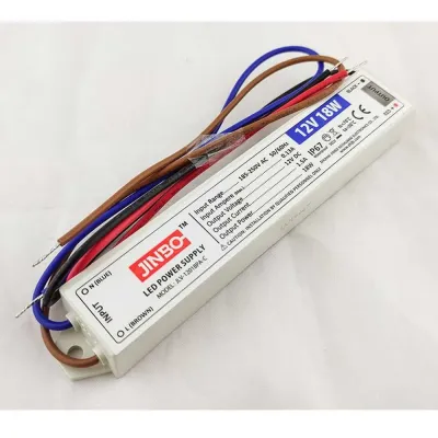 Блок живлення JINBO 18W 220В AC/12В DC IP67 (30см)