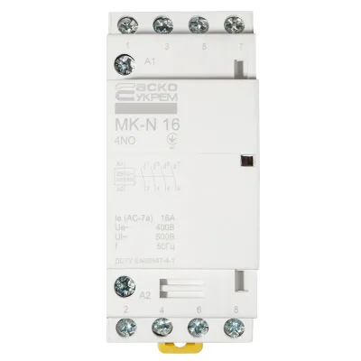 Модульний контактор АСКО-УКРЕМ MK-N 4P 16A 4NO 220V (A0040030026)