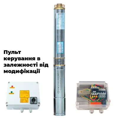 Насос відцентровий 400В 11кВт H 137(92)м Q 700(500)л/хв Ø145мм колеса нерж сталь+пульт (з 3х частин) DONGYIN 6SP30-12 (7777283)