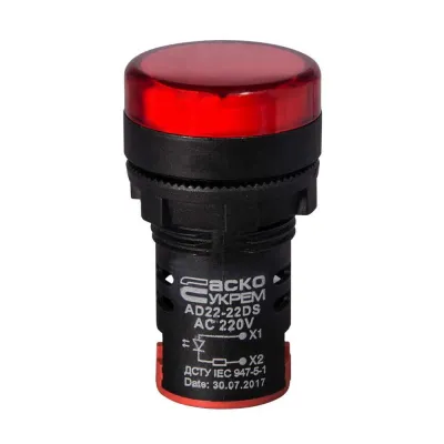 Світлосигнальна арматура AD22-22DS 220V червона (A0140030038)