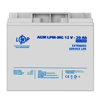Акумулятор мультигелевий LPM-MG 12V - 20 Ah Уцінка 08.2024