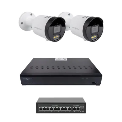 ¶Комплект відеоспостереження на 2 камери GV-IP-K-W102/2 4MP (Ultra AI)