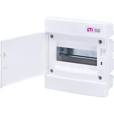 Бокс металопластиковий ЕТІ ECG14 (12+2мод., метал.білі дверцята) IP40 (1101025)