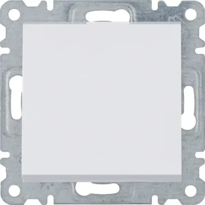 Вимикач Hager Lumina білий 1-кл 10АХ/230В (WL0010)