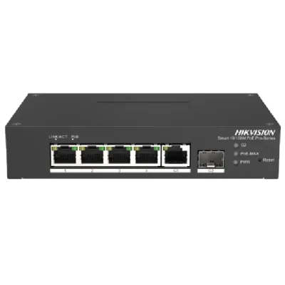 Hikvision DS-3T1306P-SI/HS PoE Комутатор 6 портів керований