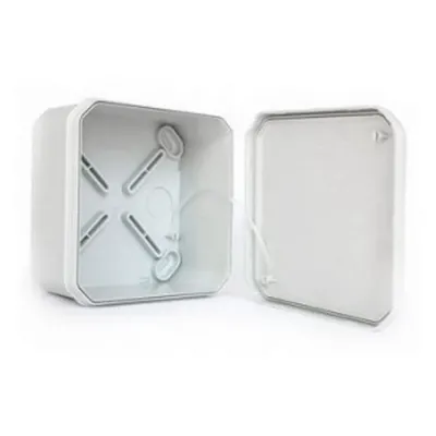 Коробка розподільча ДКС 100х100х50 сіра гладка IP66 (54810)