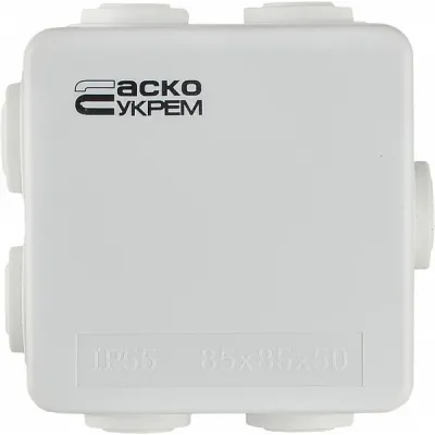 Коробка розподільча АСКО-УКРЕМ 85х85х50 біла IP44 (A0150170017)