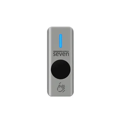 Кнопка виходу безконтактна металева вулична накладна SEVEN K-7497NDW