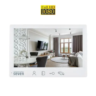 Відеодомофон 7 дюймів SEVEN DP–7571 FHD white