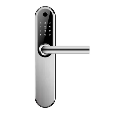 Розумний дверний біометричний замок SEVEN LOCK SL-7768BF silver