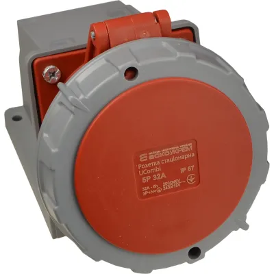 Розетка стаціонарна серії UСombi АСКО-УКРЕМ 5P 32A IP 67
