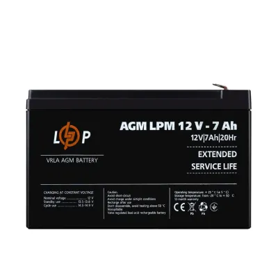 Акумулятор AGM LPM 12V - 7 Ah Уцінка 04.2025