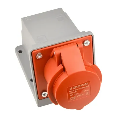 Розетка стаціонарна серії UСombi АСКО-УКРЕМ 5P 16A IP 44