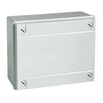 Коробка розподільча ДКС 120х80х50 сіра гладка IP56 (53910)