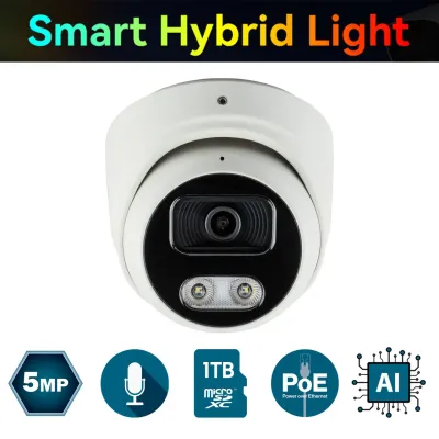 IP-відеокамера 5 Мп SEVEN IP-7215PA-DL white 2,8 мм з розумним подвійним підсвічуванням