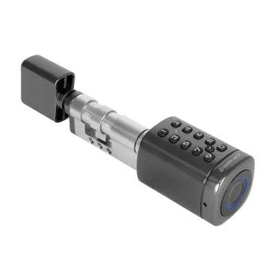 Розумний дверний біометричний замок (циліндр) SEVEN LOCK SL-7773BF black (40-106 мм)