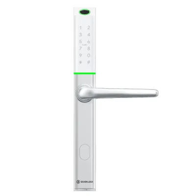 Розумний дверний біометричний замок SEVEN LOCK SL-7763BF white