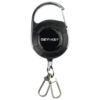 Брелок ретрактор SEVEN TBC-103 Black