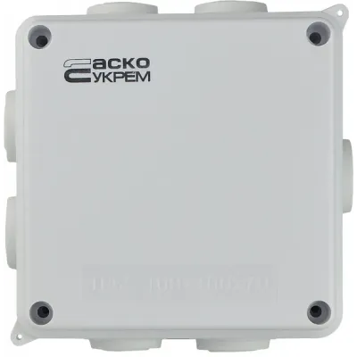 Коробка розподільча АСКО-УКРЕМ 100х100х70 біла IP65 (A0150170018)