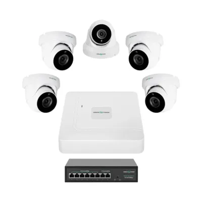 Комплект відеоспостереження на 5 камер GV-IP-K-W82/05 5MP