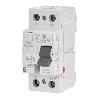 Дифреле ЕТІ EFI6-P2 2p 16А 30мА тип A 6kA (2061260)