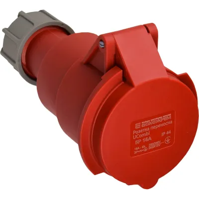Розетка переносна серії UСombi АСКО-УКРЕМ 5P 16A IP 44