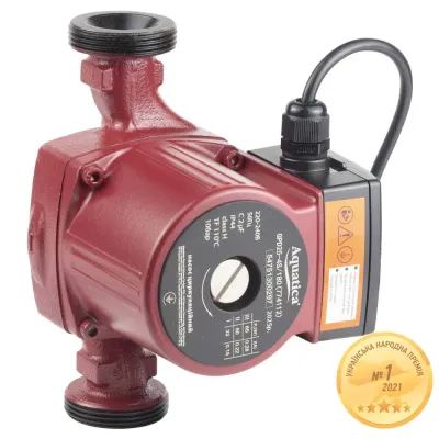 Насос циркуляційний 65Вт Hmax 4м Qmax 63л/хв Ø1½