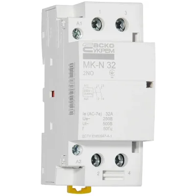 Модульний контактор АСКО-УКРЕМ MK-N 2P 32A 2NO (A0040030031)