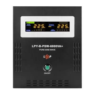 ДБЖ з правильною синусоїдою 48V LPY-B-PSW-6000VA+(4200Вт)10A/20A
