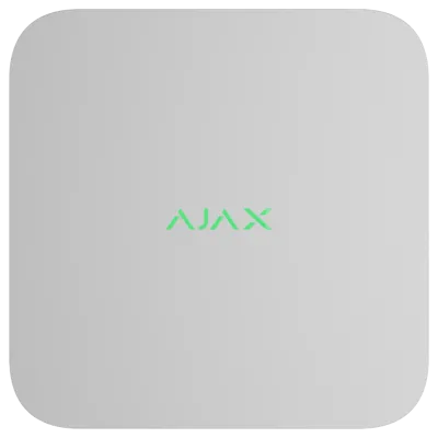 Ajax NVR DC (16ch) white Відеореєстратор
