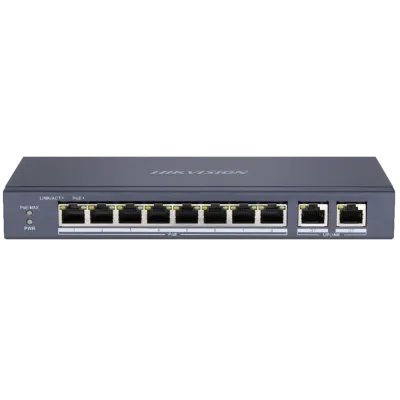 Hikvision DS-3E0310P-E/M(B) PoE Комутатор 10 портів некерований