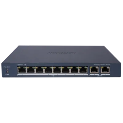 Hikvision DS-3E1510P-EIV2 POE Комутатор 8 портів керований