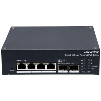 Hikvision DS-3T1506HP-EI-UPS PoE Комутатор 4 порти керований
