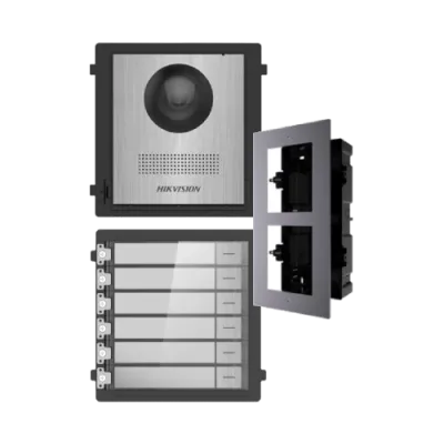 DS-KD8003-IME1NS + DS-KD-ACF2/Plastic + DS-KD-KK/S Комплект модулів Hikvision