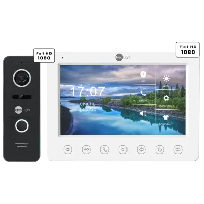 Neolight KAPPA+ HD WF + PRIME FHD Black з кутком Комплект відеодомофону