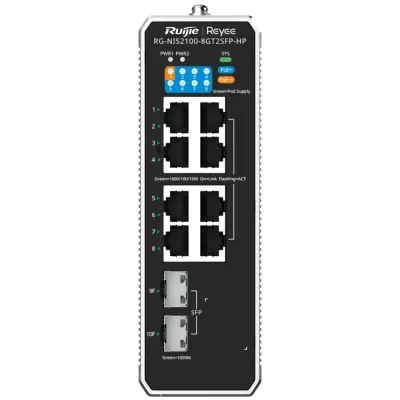 Ruijie Reyee RG-NIS2100-8GT2SFP-HP PoE++ Комутатор 10 портів керований