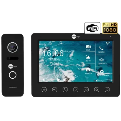 NeoLight NeoKIT HD WF B/Black (KAPPA+ HD WF + PRIME FHD) Комплект відеодомофона
