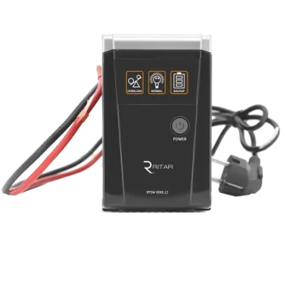 Ritar RTSW-600 LED 600ВA 12В з правильною синусоїдою Джерело безперебійного живлення під акумулятор