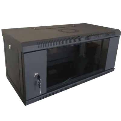 Hypernet WMNC-350-4U-FLAT-BLACK Шафа коммутаційна настінна розбірна чорна