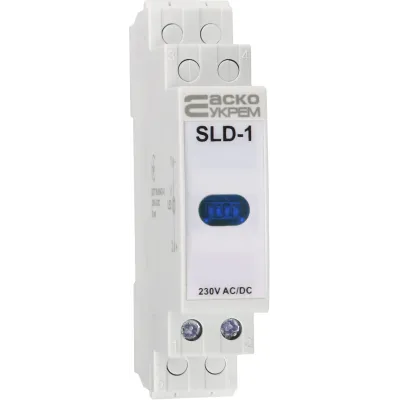 Модульний сигнальний індикатор АСКО-УКРЕМ 230V AC/DC SLD-1 синій