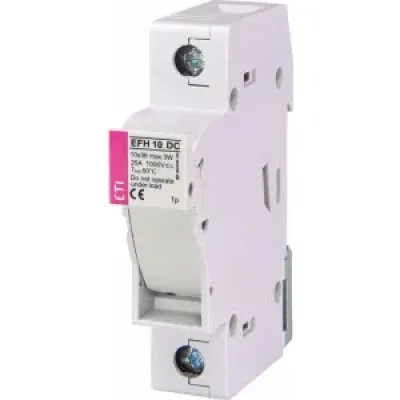 Тримач циліндричних запобіжників ETI EFH 10 1P 25A 1000V DC (2540201)