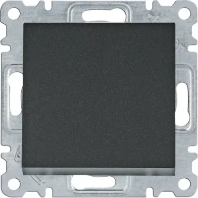 Вимикач Hager Lumina чорний 1-кл 10АХ/230В (WL0013)