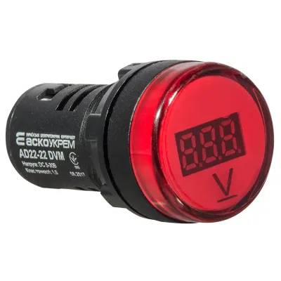 Цифровий вимірювач напруги AD22-22DVM DC 5-30В (червоний) (A0190010015)