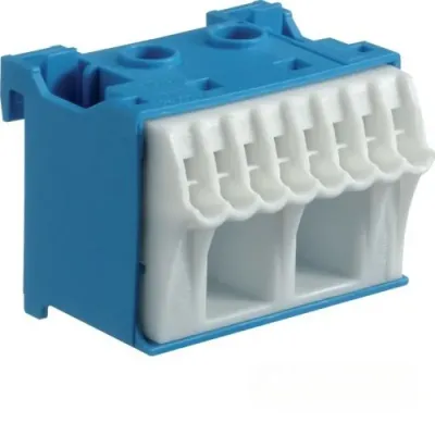 Блок N-клем 2х16мм+8х4 мм (45мм) для боксів Hager (KN06N)