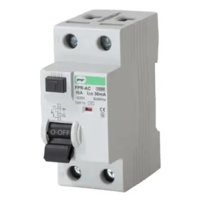Реле захисного відключення FPR-AC 10А/0,03A 2P АС Промфактор (FPR2010030AC)